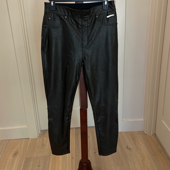 SPANX Faux Leather Ankle Skinny Pants in Black Size M - Picture 4 of 14